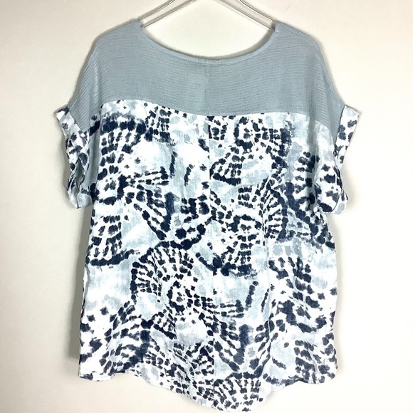 NEW 100% Flax Linen Cap Sleeve Top Made in Italy - Picture 6 of 7